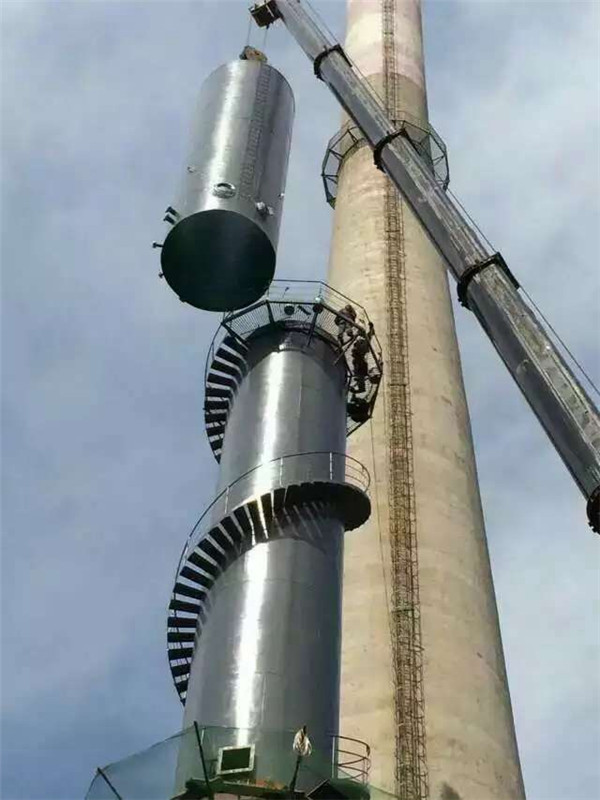 钢烟囱吊装施工步骤